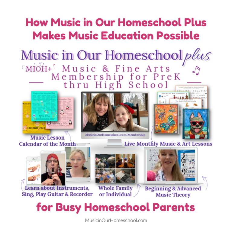 How Music in Our Homeschool Plus Makes Music Education Possible for Busy Homeschool Parents (E11)