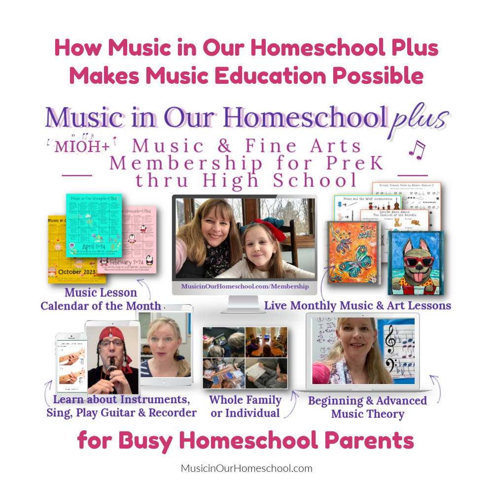 How Music in Our Homeschool Plus Makes Music Education Possible for Busy Homeschool Parents