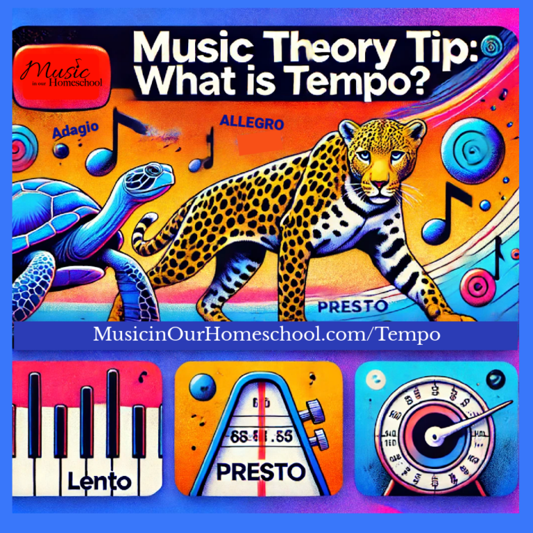 Music Theory Tip: What is Tempo and How to Practice Tempo in Your Homeschool (E20)