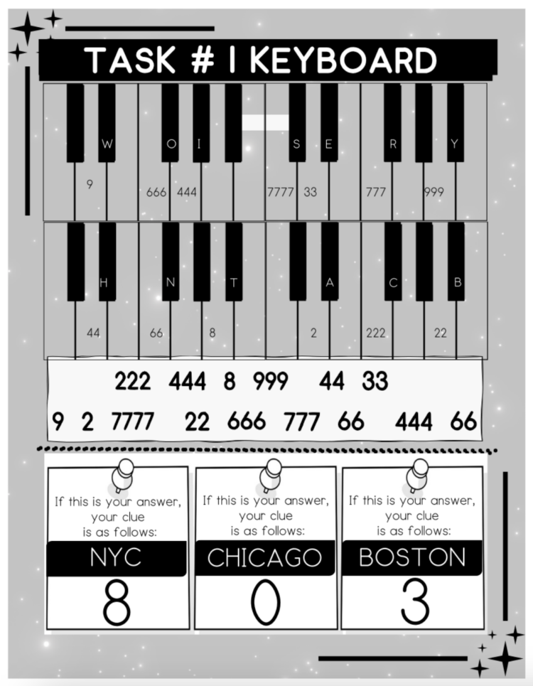 Task #1 Keyboard Composer Escape Room