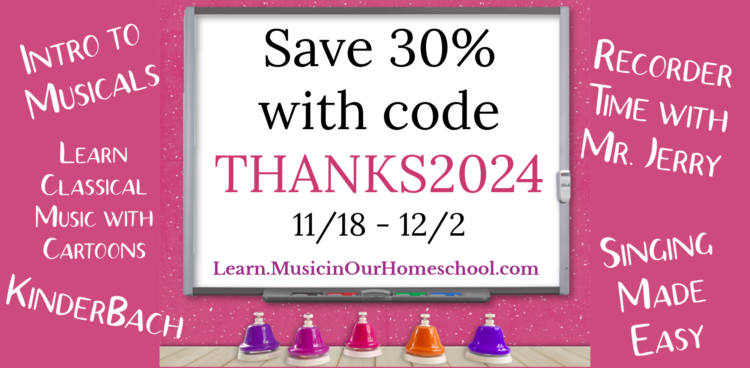 Black Friday Music in Our Homeschool sale