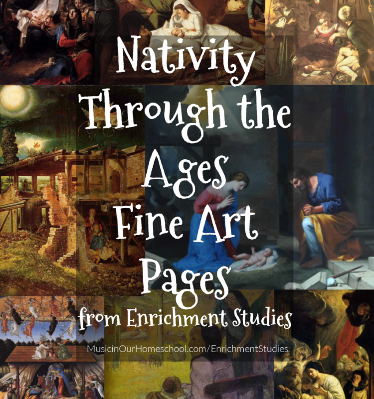 Nativity Through the Ages Fine Art Pages cover