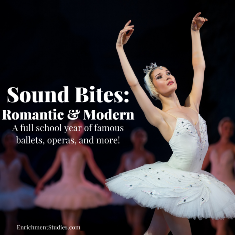 Sound Bites Romantic and Modern eras music appreciation from Music in Our Homeschool