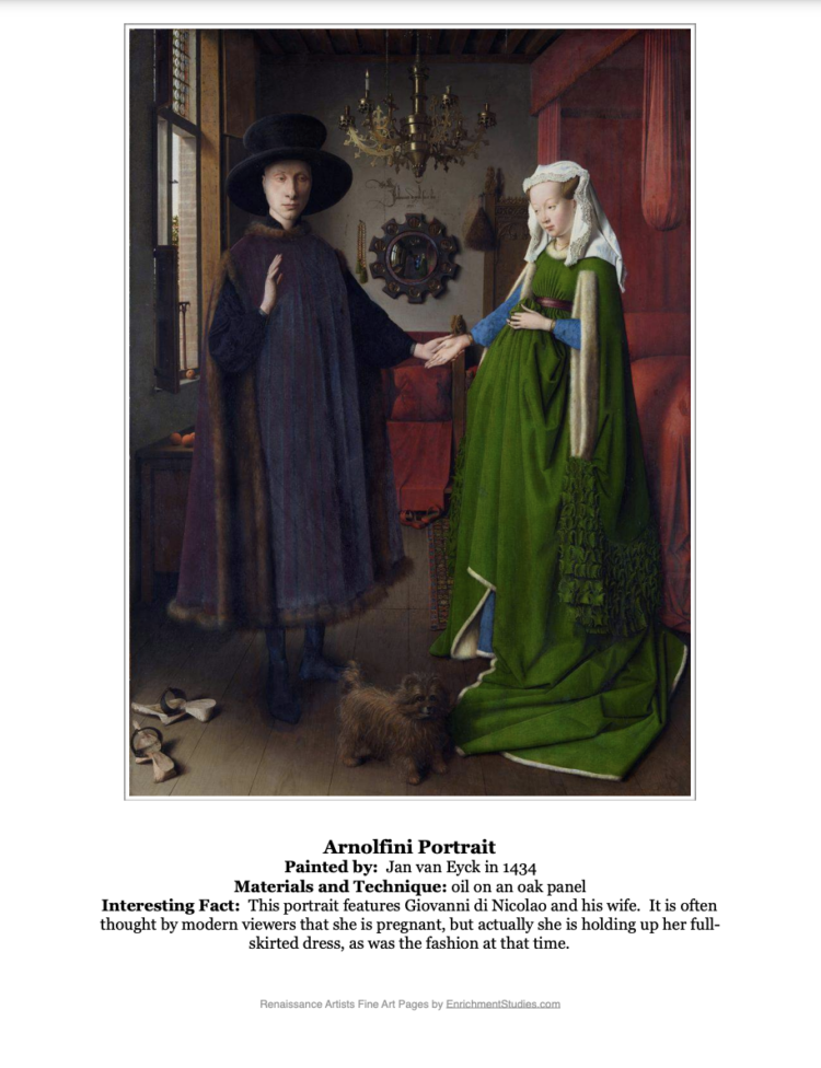 Arnolfini Portrait by van Eyck