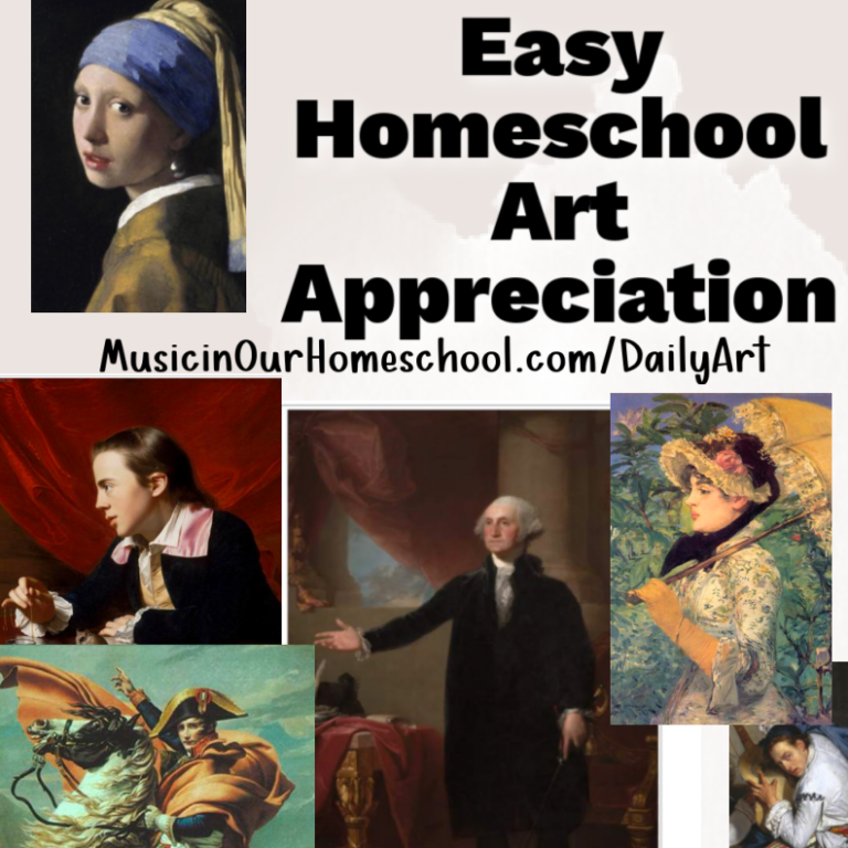 Easy Homeschool Art Appreciation with Daily Art courses