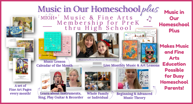 Music in Our Homeschool Plus Makes Music Education Possible with Fine Art Pages