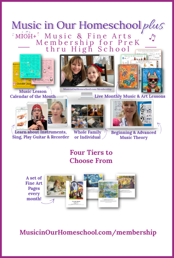 Music in Our Homeschool Plus Makes Music Education Possible with Fine Art Pages

