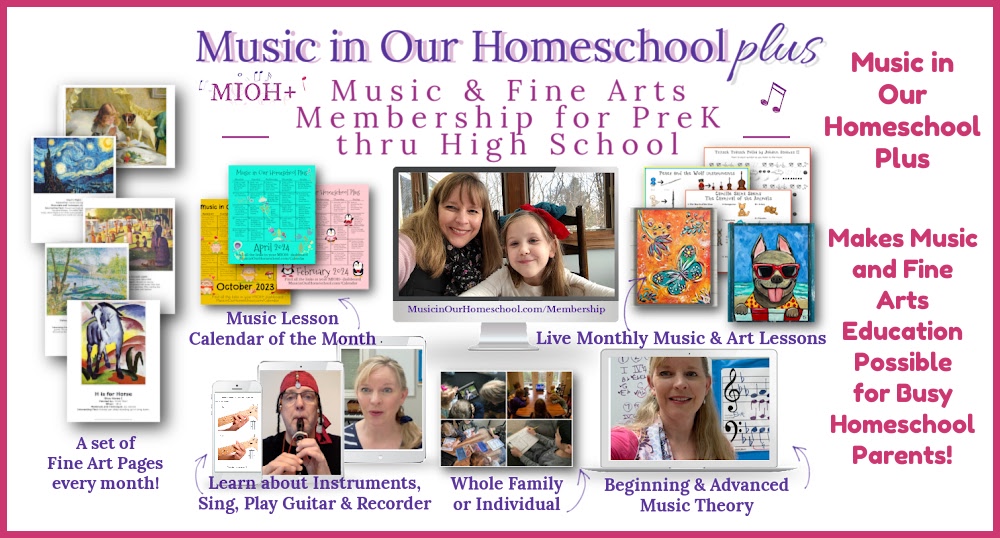 Music in Our Homeschool Plus Makes Music and Art Education Possible with Fine Art Pages