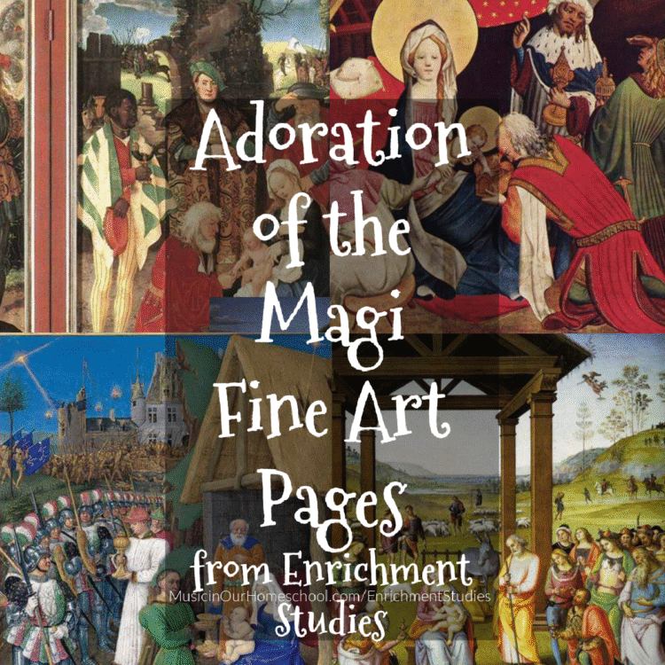 Adoration of the Magi Fine Art Pages from Enrichment Studies 