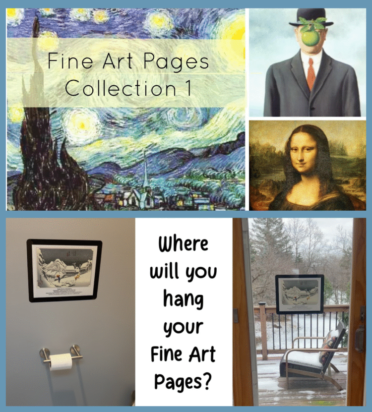 Where will you hang your Fine Art Pages?