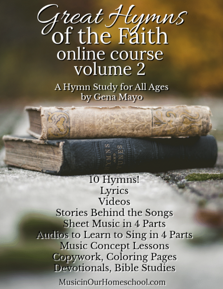 Great Hymns of the Faith online course volume 2 cover sheet