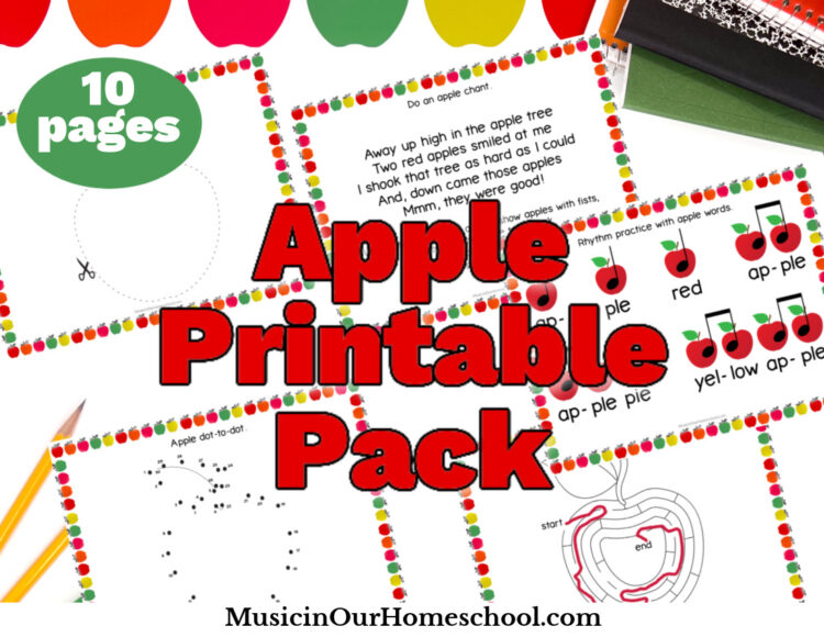 Apple printable pack