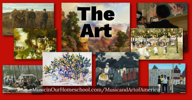 The Art in Music and Art of America: 250 Years of Freedom online course. Celebrate America 250 with Music and Art of America: 250 Years of Freedom online course