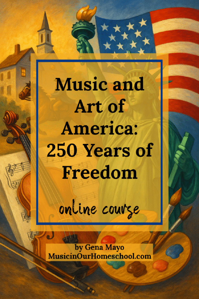 Online course for all ages called Music and Art of America: 250 Years of Freedom