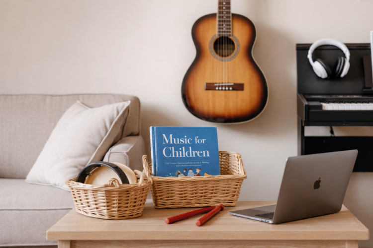 Tune Up Your Homeschool: How to Set Up a Simple, Beautiful Homeschool Music Space for the New Year (E98)