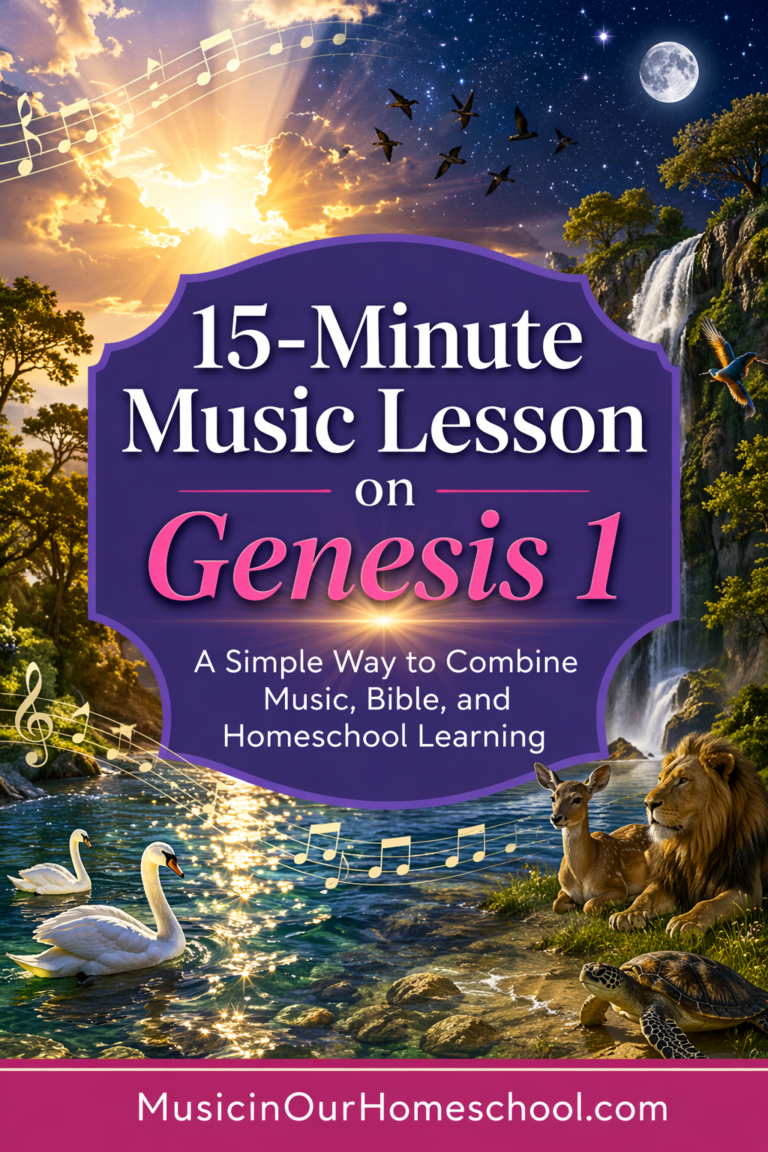 A Simple 15-Minute Music Lesson on Genesis 1 for Your Homeschool on ...