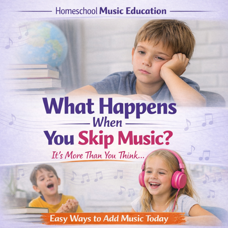 What happens when you skip music education in your homeschool