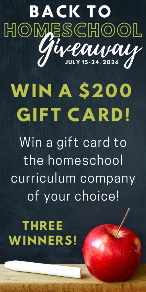 Back to Homeschool giveaway