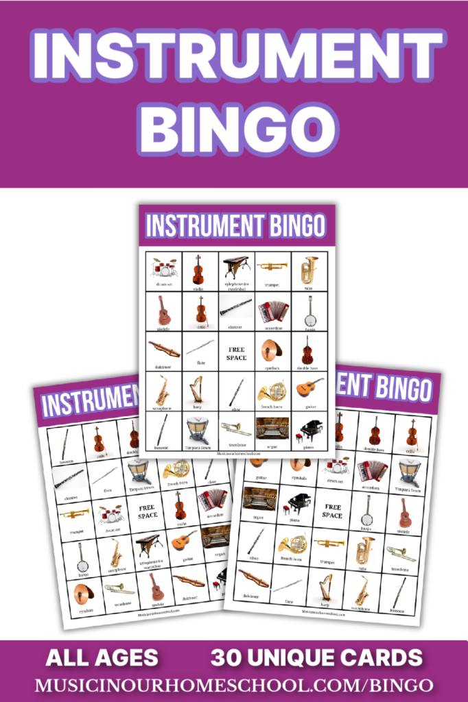 Instrument Bingo 