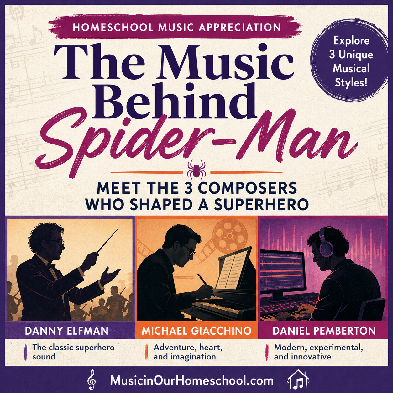 Spider-Man Movie Composers: Comparing 3 Composers Who Shaped a Superhero - Danny Elfman, Michael Giacchino, and Daniel Pemberton